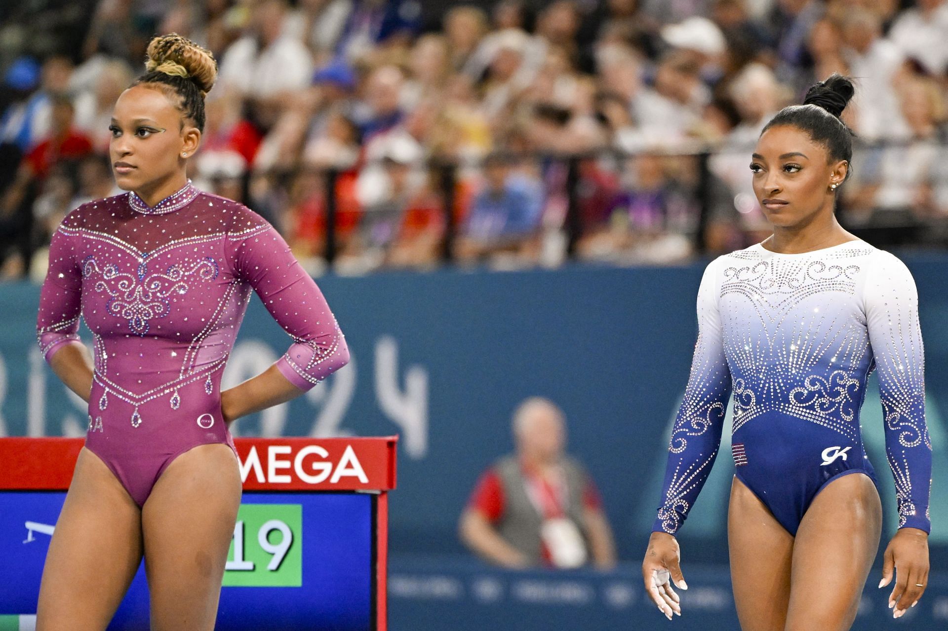 Andrade and Biles at the Paris Olympics (Image Source: Getty)