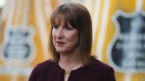 Getty Images Chancellor Rachel Reeves. She has brown hair and is wearing a purple jacket. 