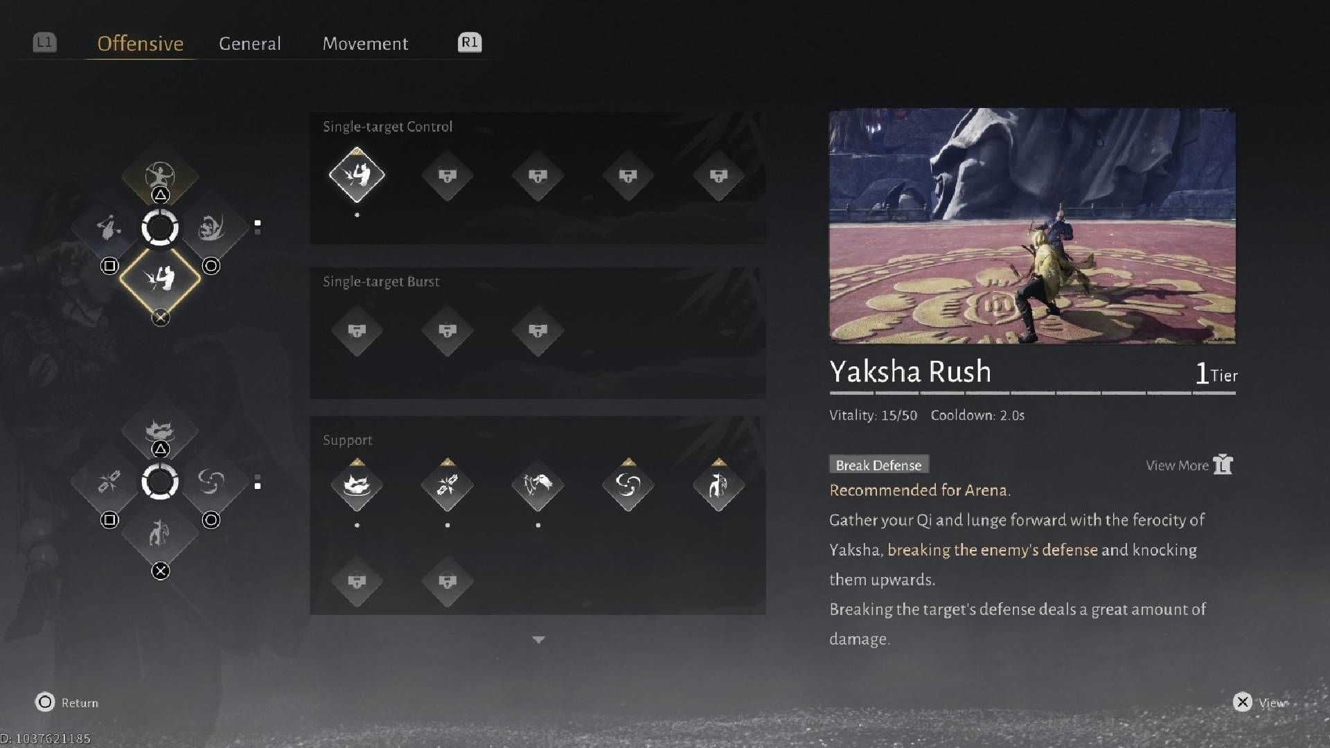 Yaksha Rush cost 15 Vitality (Image via NetEase Games || Sportskeeda Gaming)
