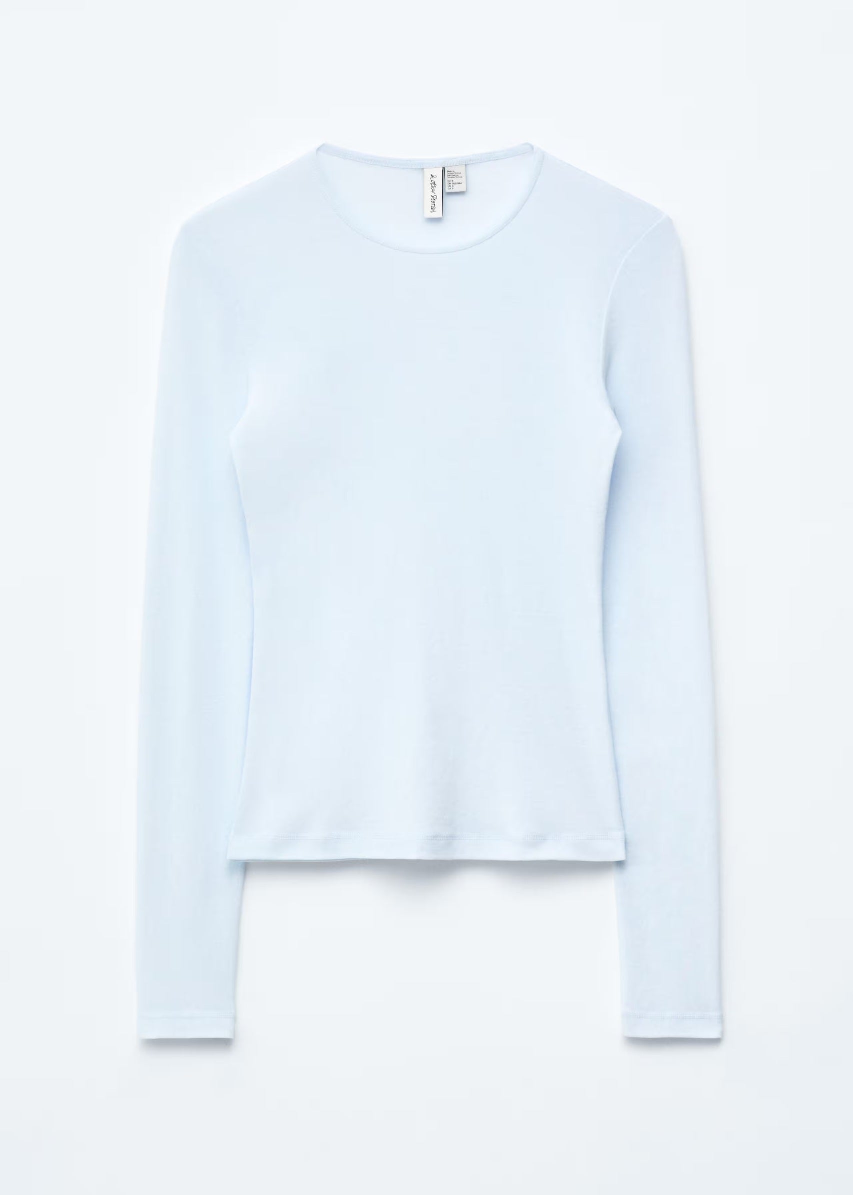 Light blue sheer top